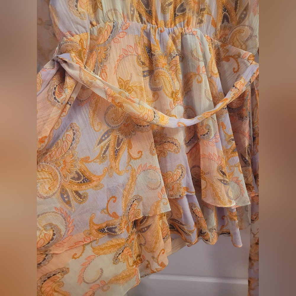 🥭🪻City Chic Pastel Floral Midi Dress - Picture 10 of 16